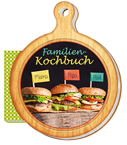 Rezeptbrettchen Familien - Kochbuch: 13 x 16 cm (Geschenk-Kochbuch)