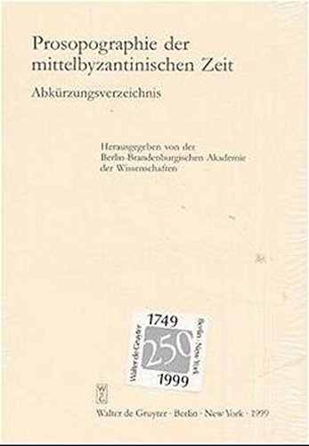 Prosopographie der mittelbyzantinischen Zeit. 641-867: Prosopographie der mittelbyzantinischen Zeit, Bd.1, Aaron - Georgios