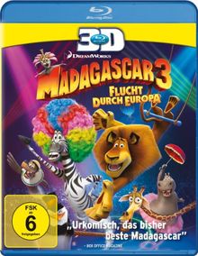 Madagascar 3 - Flucht durch Europa [3D Blu-ray]