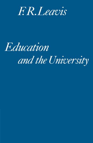 Education and the University: A Sketch for an 'English School'