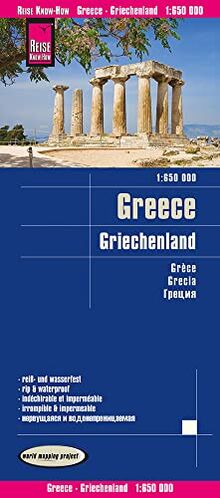 Reise Know-How Landkarte Griechenland / Greece (1:650.000): reiß- und wasserfest (world mapping project)