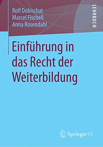 Einführung in das Recht der Weiterbildung