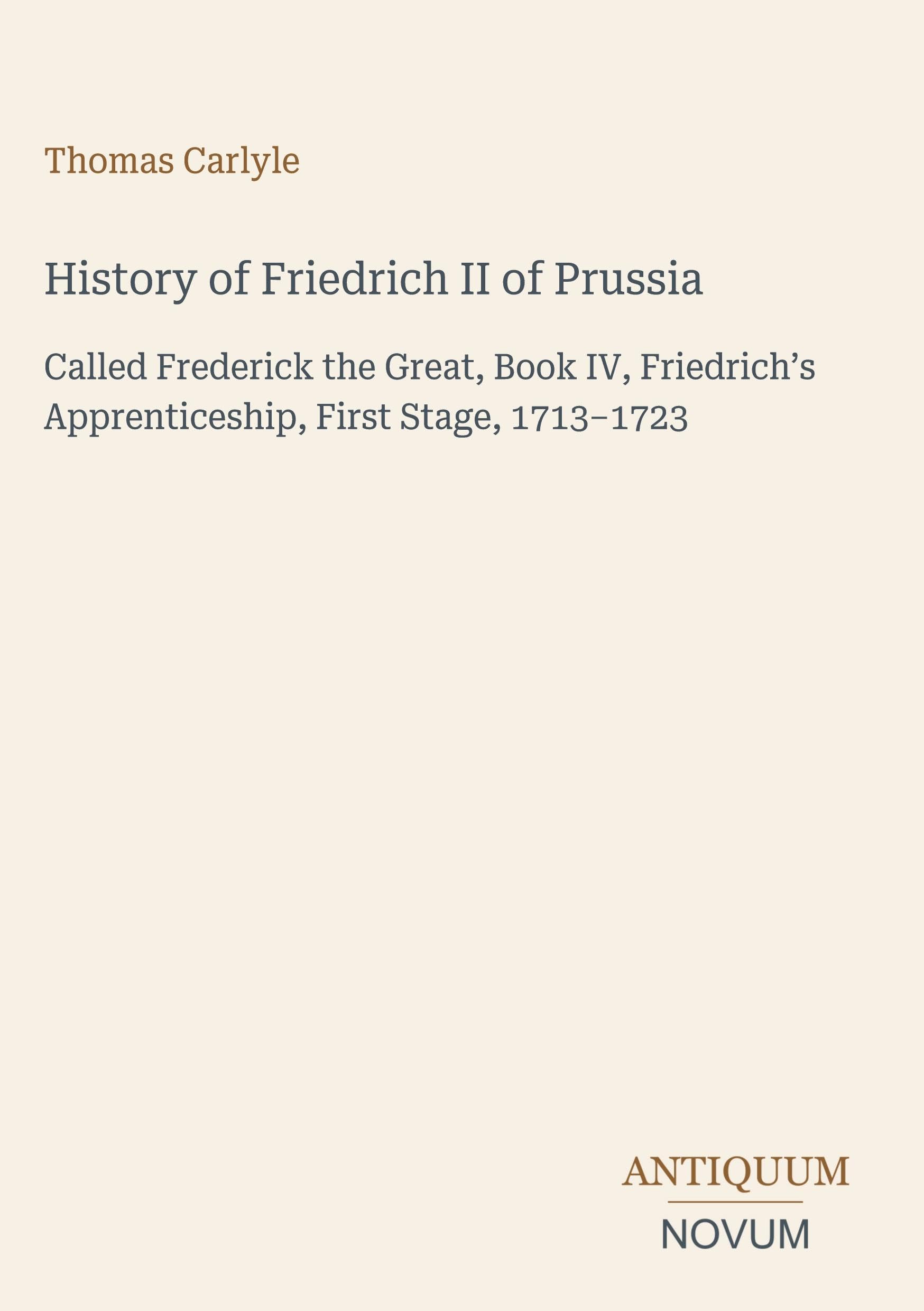 History of Friedrich II of Prussia