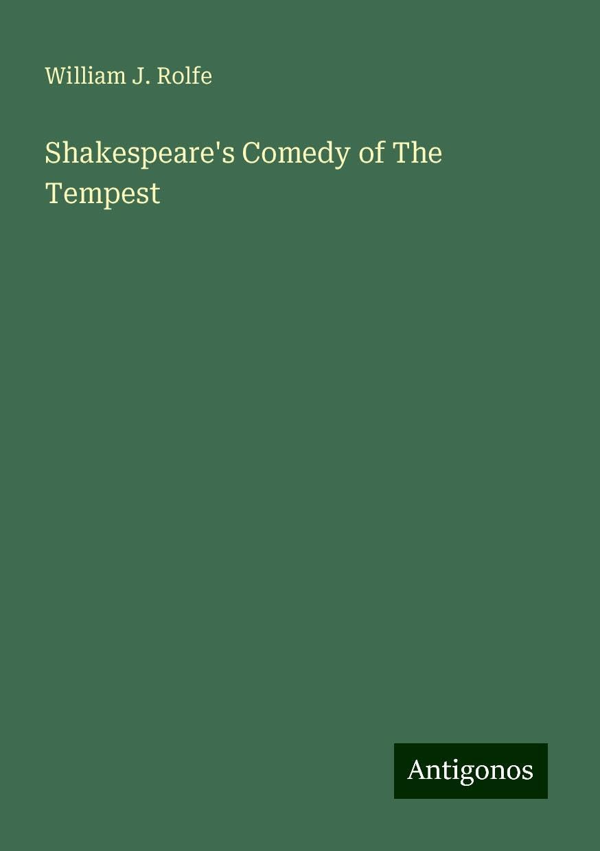 Shakespeare's Comedy of The Tempest