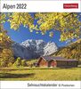 Alpen Sehnsuchtskalender 2022 - Reisekalender - Postkartenkalender mit Wochenkalendarium - 53 perforierte Postkarten - zum Aufstellen oder Aufhängen - 16 x 17,5 cm: Sehnsuchtskalender. 53 Postkarten
