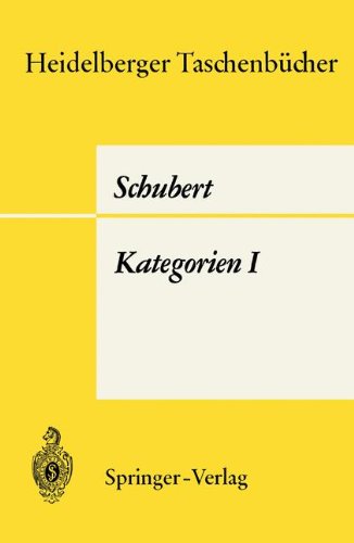 Heidelberger Taschenbücher, Band 65: Kategorien I