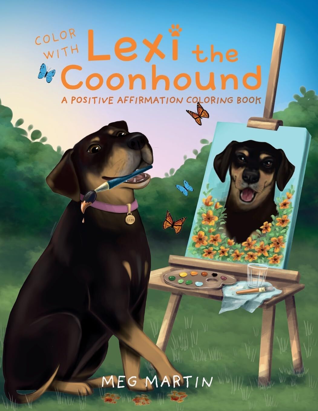 Color with Lexi the Coonhound