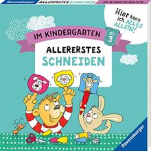 Im Kindergarten: Allererstes Schneiden