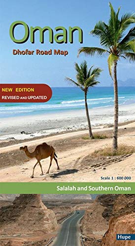 Oman: Dhofar Road Map: Salalah and Southern Oman. GPS-taugliche Straßenkarte