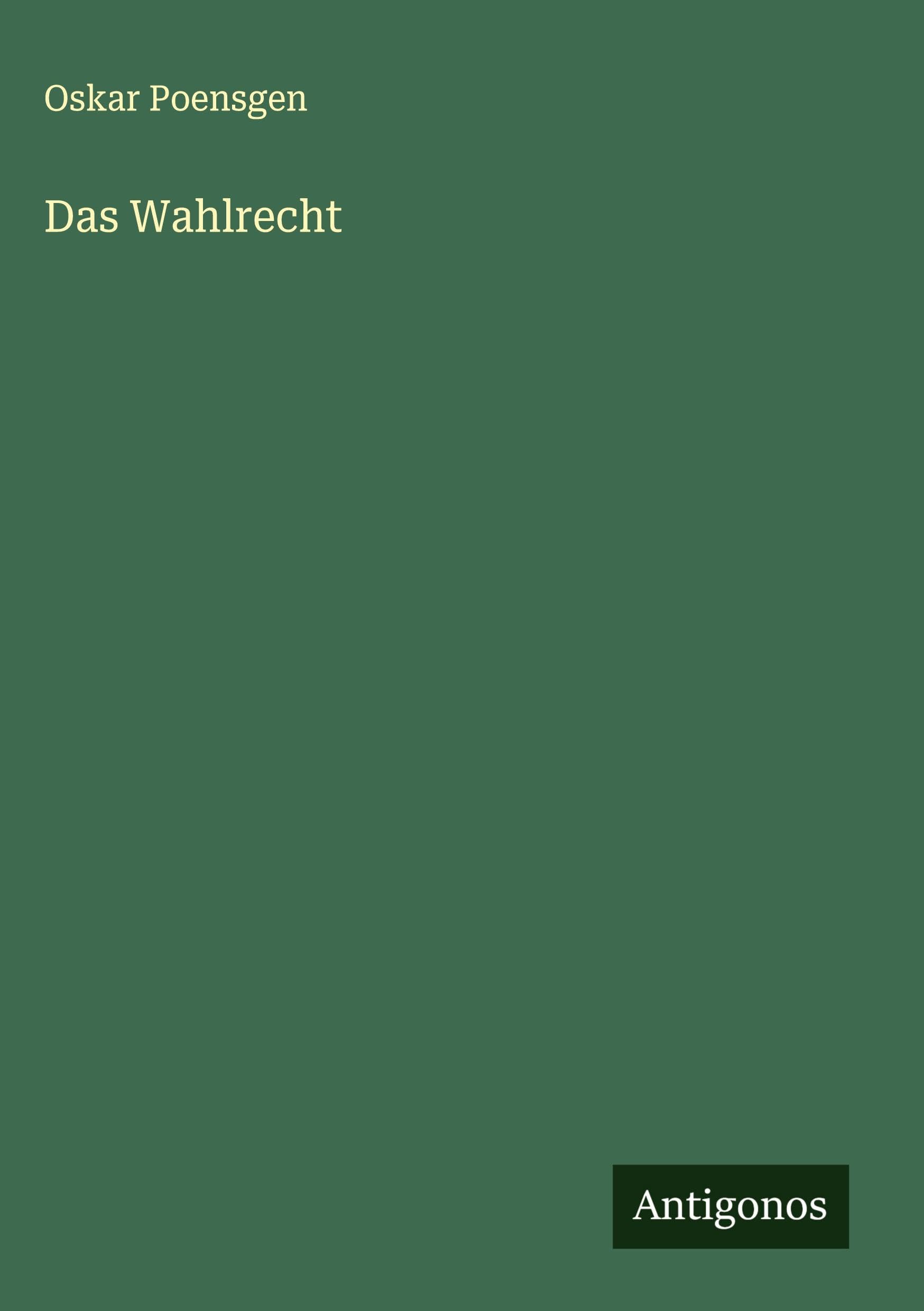 Das Wahlrecht
