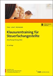 Klausurentraining für Steuerfachangestellte: Abschlussprüfung 2022