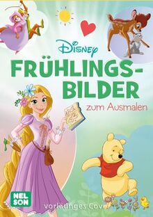 Disney: Frühlingsbilder zum Ausmalen: Mehr als 60 Motive | Malblock für Kinder ab 4 Jahren (Disney Klassiker)