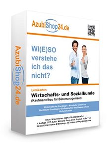 Lernkarten Wirtschafts- und Sozialkunde (Kaufmann/frau für Büromanagement): Erfolgreiche Prüfungsvorbereitung auf die Abschlussprüfung