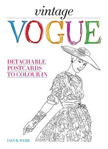 Vintage Vogue: Detachable postcards to colour in