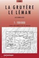 Swisstopo 1 : 100 000 La Gruyère Le Léman: Zusammensetzung | Buch | Zustand gut