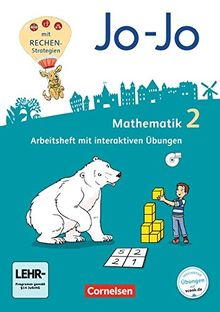 Jo-Jo Mathematik - Allgemeine Ausgabe 2018: 2. Schuljahr - Arbeitsheft: Mit interaktiven Übungen auf scook.de und CD-ROM