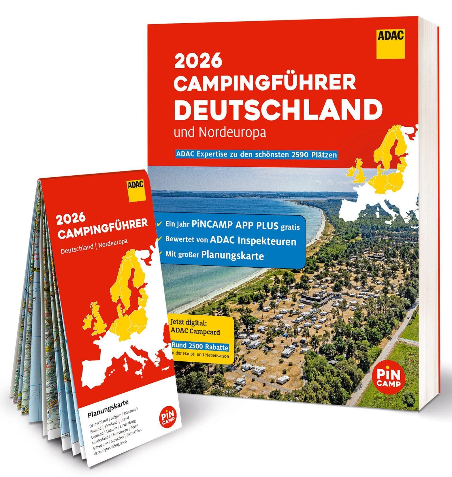 ADAC Campingführer Deutschland/Nordeuropa 2026: Mit ADAC Campcard und Planungskarten