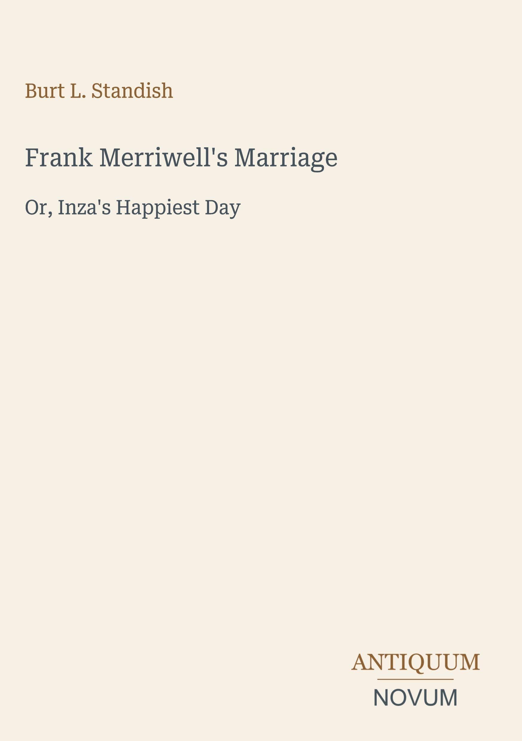 Frank Merriwell's Marriage