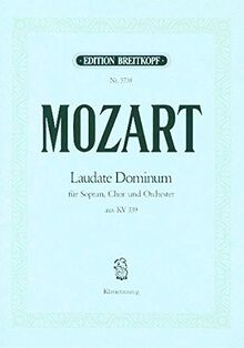 Laudate Dominum' aus Vesperae solennes de confessore KV 339 - Klavierauszug (EB 5738)