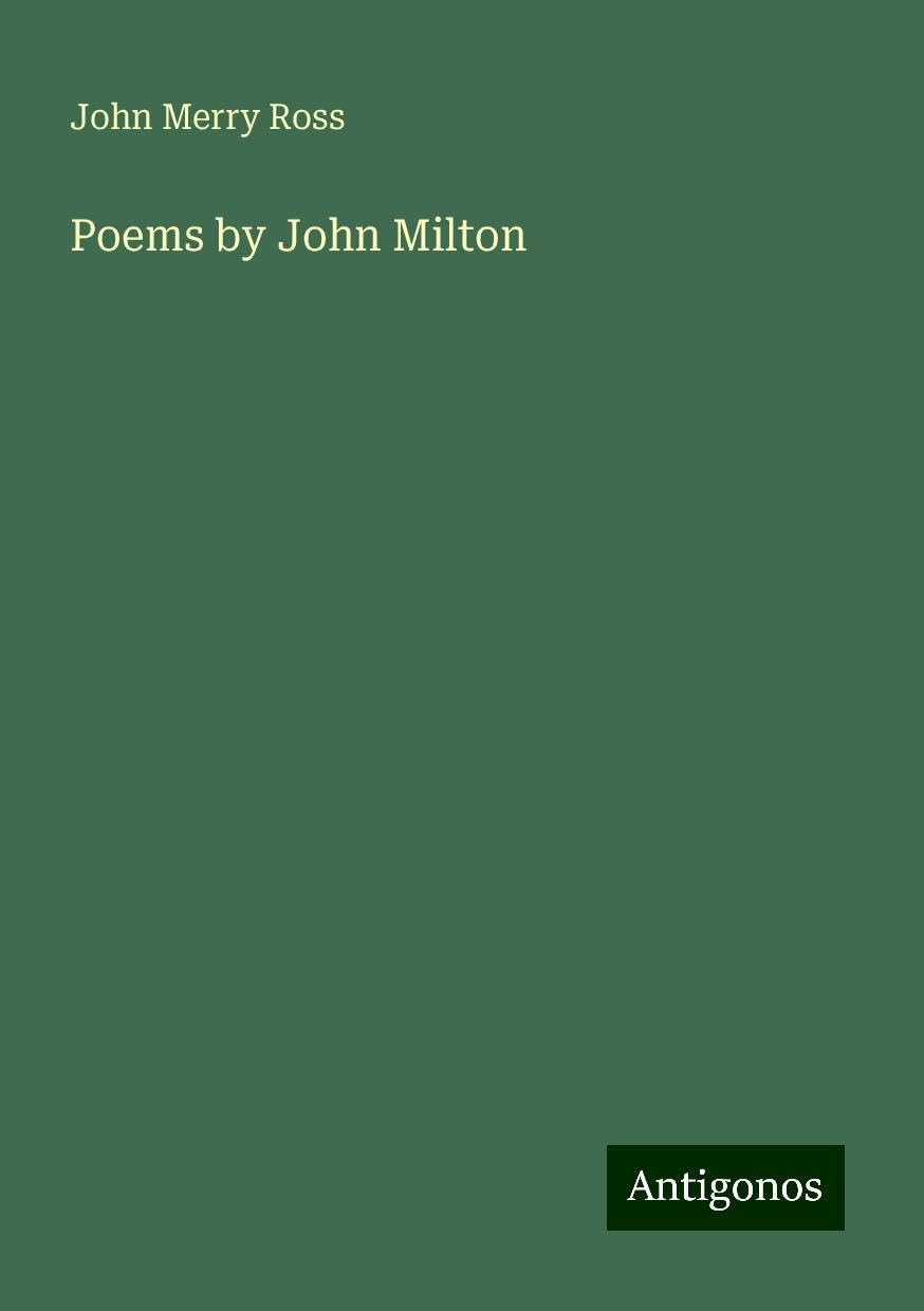 Poems by John Milton