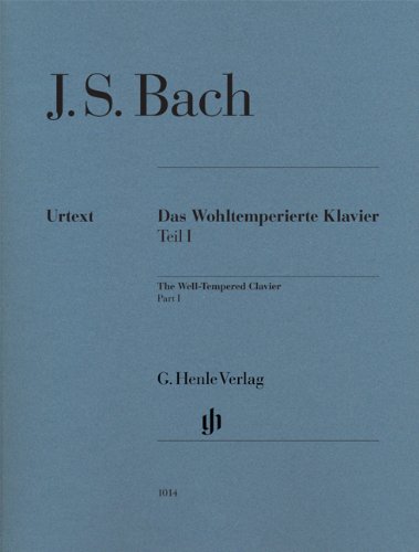 Johann Sebastian Bach Das Wohltemperierte Klavier Band 1, Ausgabe Ohne Fingersätze