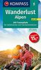 Wanderlust Alpen: Mit GPX-Daten zum Download. (KOMPASS Wander- und Fahrradlust, Band 1650)