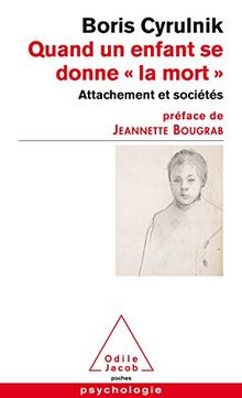 Quand un enfant se donne la mort : attachement et sociétés : rapport remis à madame Jeannette Bougrab, secrétaire d'Etat chargée de la Jeunesse et de la Vie associative