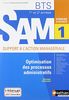 Domaine d'activité SAM 1 Optimisation des processus administratifs BTS 1re et 2e années