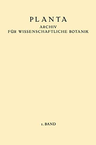 Planta: Archiv für Wissenschaftliche Botanik (German Edition)