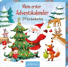 Mein erster Adventskalender: 24 Vorlesekarten | Hochwertige Kartenbox mit 24 stabilen Pappkarten für ersten Vorlesespaß im Advent