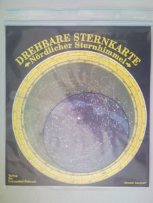 Sternkarte, Nördlicher Sternhimmel, mit Planetenzeiger: Sternkarte für Schule und Freizeit