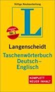 Langenscheidt Taschenwörterbuch Deutsch-Englisch, Neubearbeitung