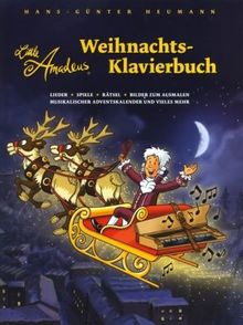 Little Amadeus - Weihnachts-Klavierbuch: Lieder, Spiele, Rätsel, Bilder zum Ausmalen, musikalischer Adventskalender und vieles mehr von Hans-Günter Heumann  | Buch | Zustand gut