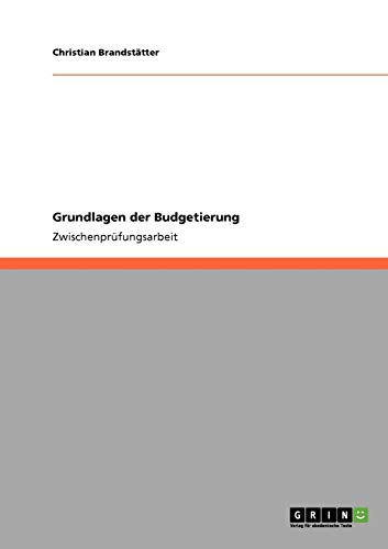 Grundlagen der Budgetierung