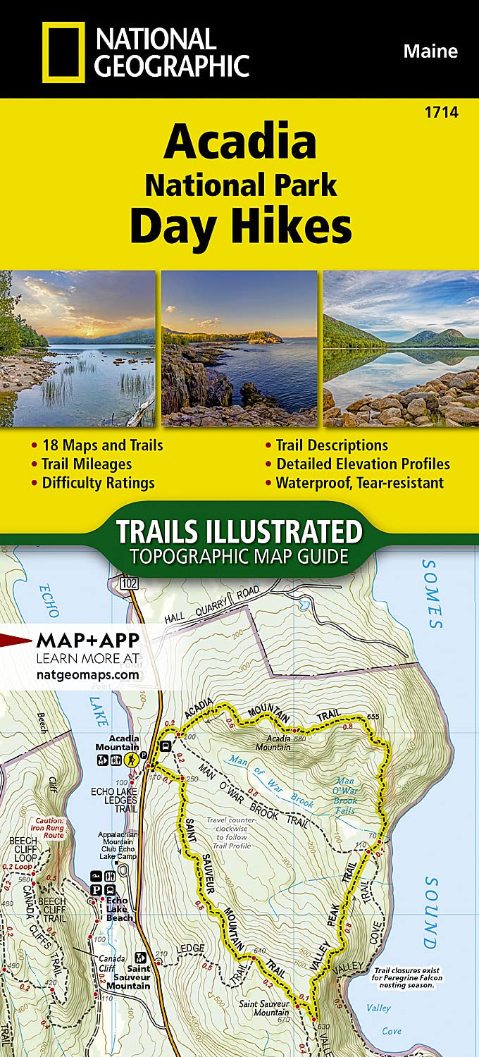 NGS National Parks US   Acadia National National Park - Geographic National Karte (im Sinne von Landkarte)