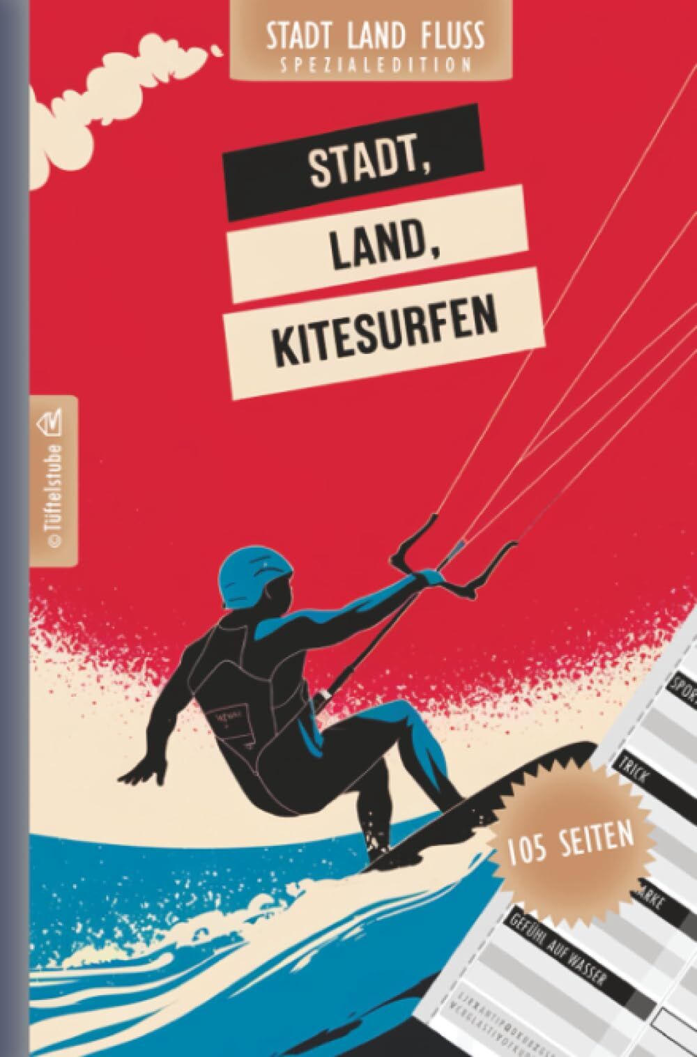 Stadt, Land, Kitesurfen - 105 Seiten - Stadt-Land-Fluss-Spezialedition für Kitesurfer