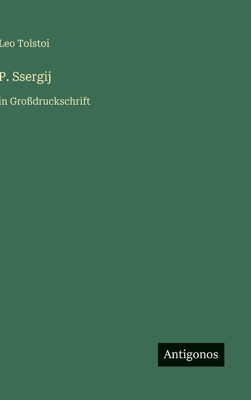 P. Ssergij: in Großdruckschrift