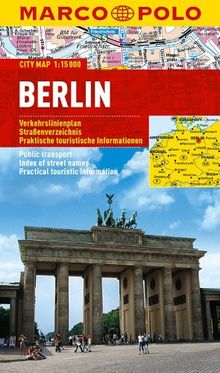 MARCO POLO Cityplan Berlin 1:15 000: Verkehrslinienplan. Straßenverzeichnis. Praktische touristische Informationen