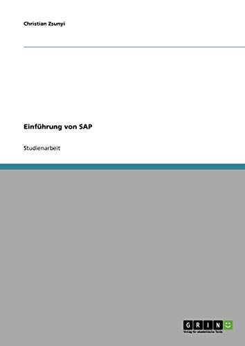 Einführung von SAP