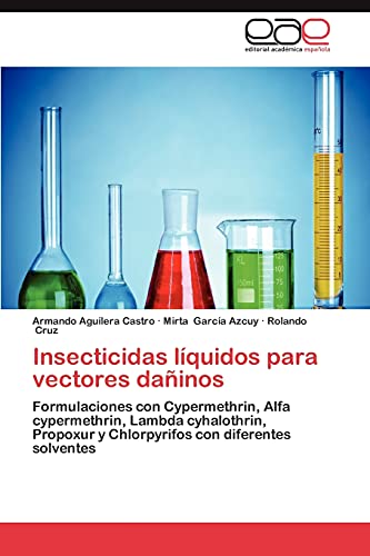 Insecticidas líquidos para vectores dañinos: Formulaciones con Cypermethrin, Alfa cypermethrin, Lambda cyhalothrin, Propoxur y Chlorpyrifos con diferentes solventes