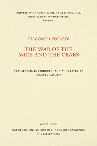 The War of the Mice and the Crabs (North Carolina Studies in the Romance Languages and Literatures)
