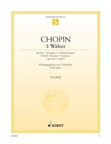 Walzer As-Dur und h-Moll: Les Adieux. op. 69 No. 1/2. Klavier. (Edition Schott Einzelausgabe)