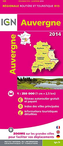 IGN Karten, Régionale Routière (et Touristique), Bl.R13 : Auvergne 2010