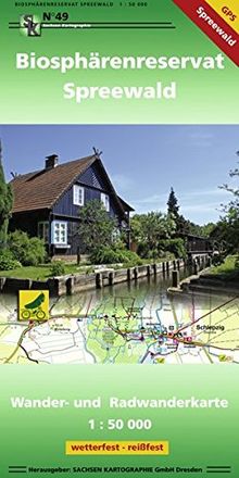 Biosphärenreservat Spreewald: Wander-, Radwander- und Wasserwanderkarte 1 : 50 000 GPS-fähig, wetterfest, reißfest