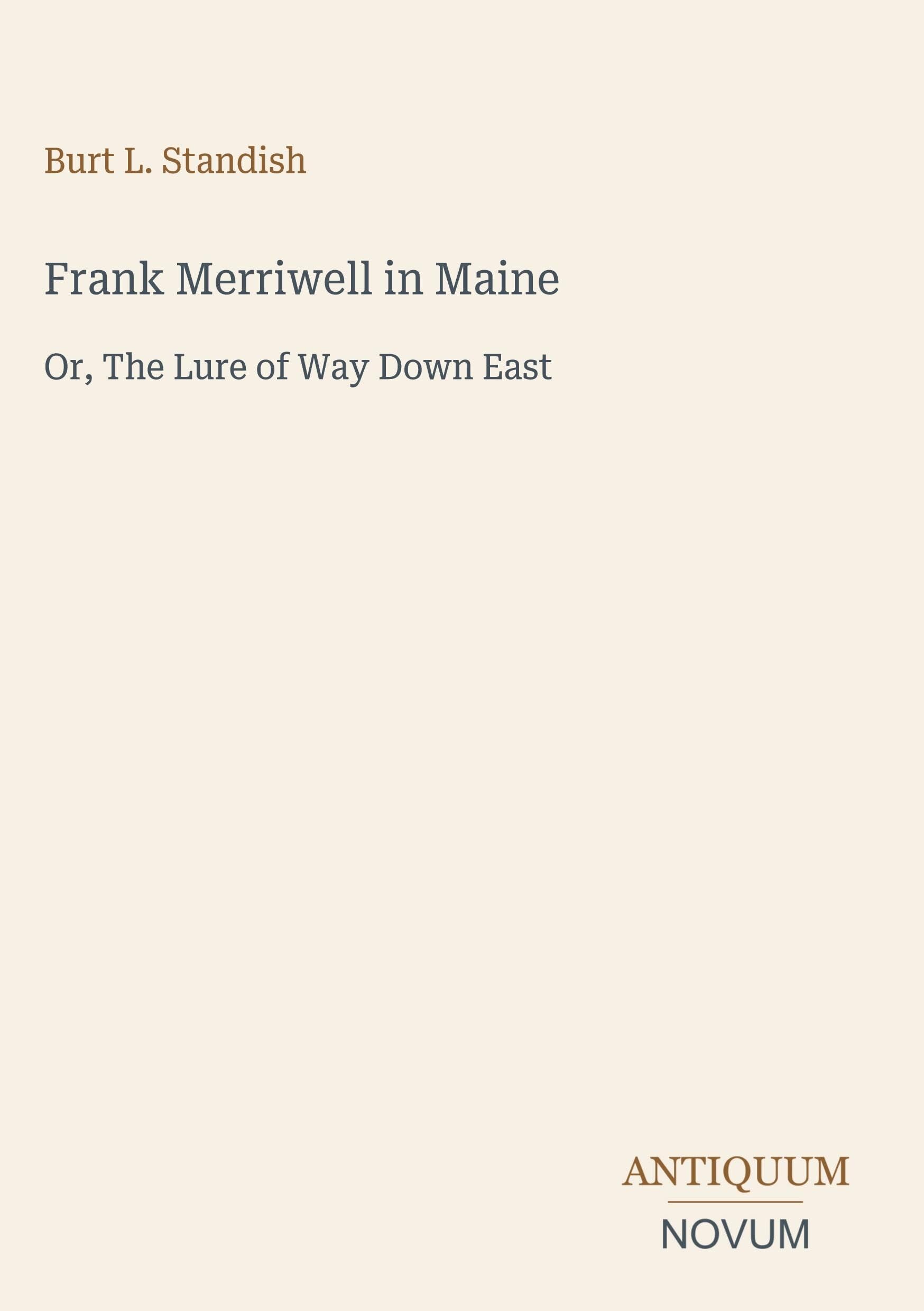 Frank Merriwell in Maine