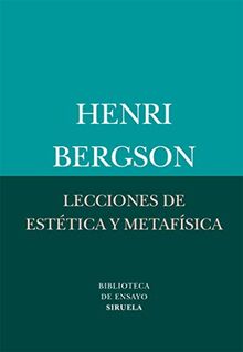 Lecciones de estética y metafísica (Biblioteca de Ensayo / Serie menor, Band 53)