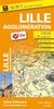 Plan de Ville de Lille et de son agglomération - Echelle : 1/15 000, avec index - Localisation des stations V'Lille