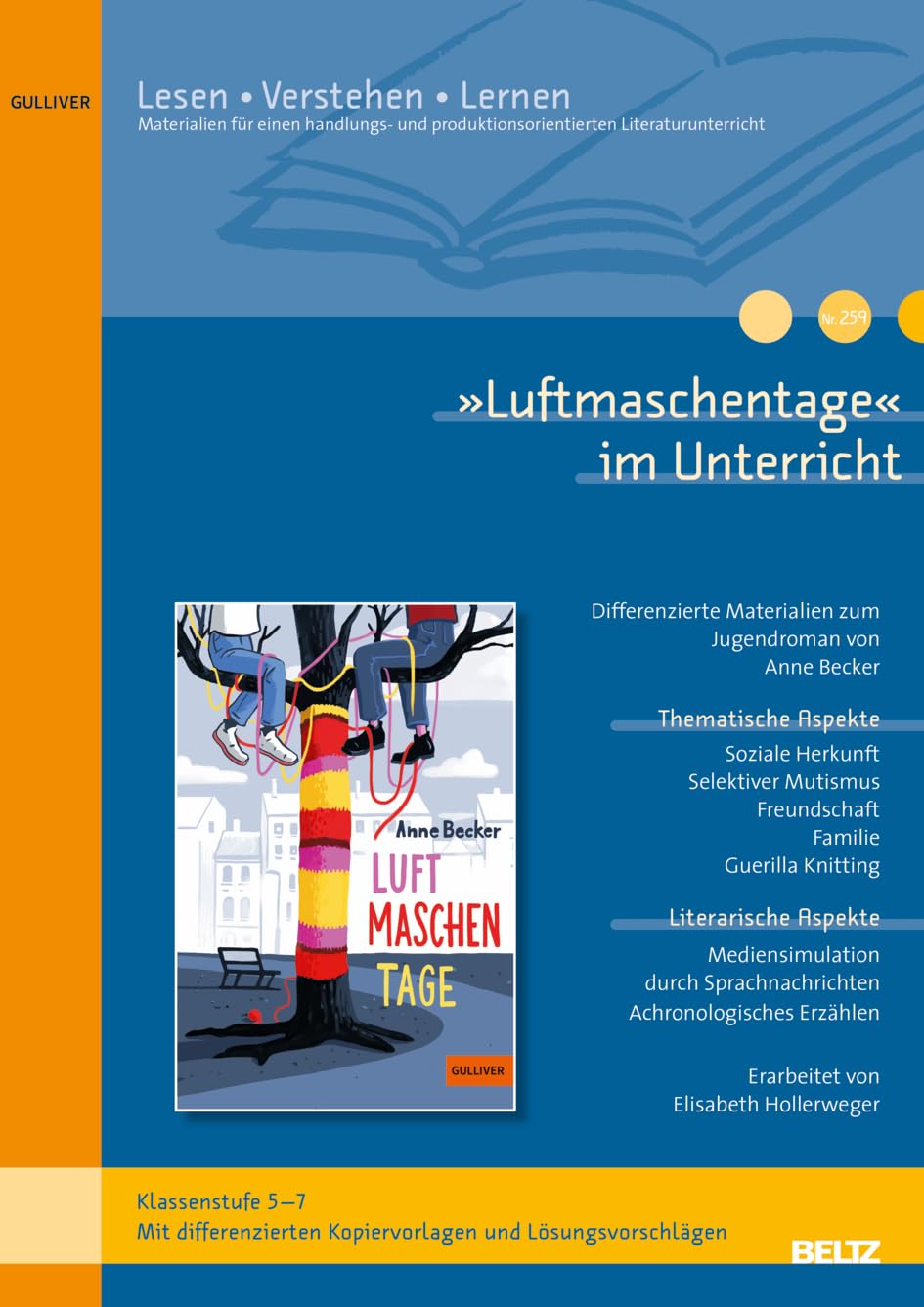 »Luftmaschentage« im Unterricht: Differenzierte Materialien zum Kinderroman von Anne Becker (Klassenstufe 5-7, mit Kopiervorlagen)
