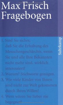 Fragebogen (suhrkamp taschenbuch)