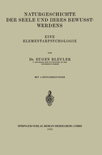Naturgeschichte der Seele und Ihres Bewusstwerdens